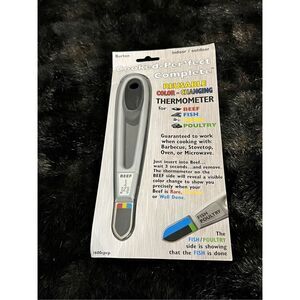 Burton Indoor/Outdoor Cooked-Per’fect Complete Color Changing Thermometer